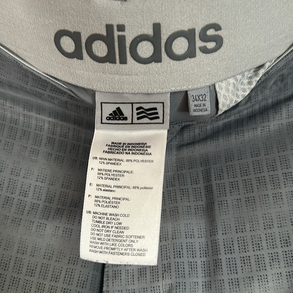 Adidas Ultimate 365 Stretch Grey Men’s 34x32 Golf Pants *Flaw* - Picture 5 of 10